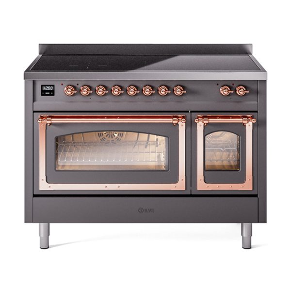 ILVE Nostalgie II Noblesse 48?? Induction Freestanding Range with Triple Glass Door - UNI486NMP - Image 29