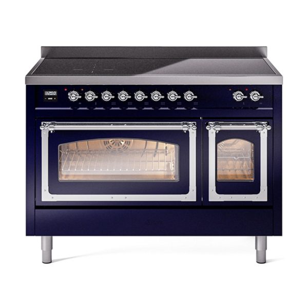 ILVE Nostalgie II Noblesse 48?? Induction Freestanding Range with Triple Glass Door - UNI486NMP - Image 25