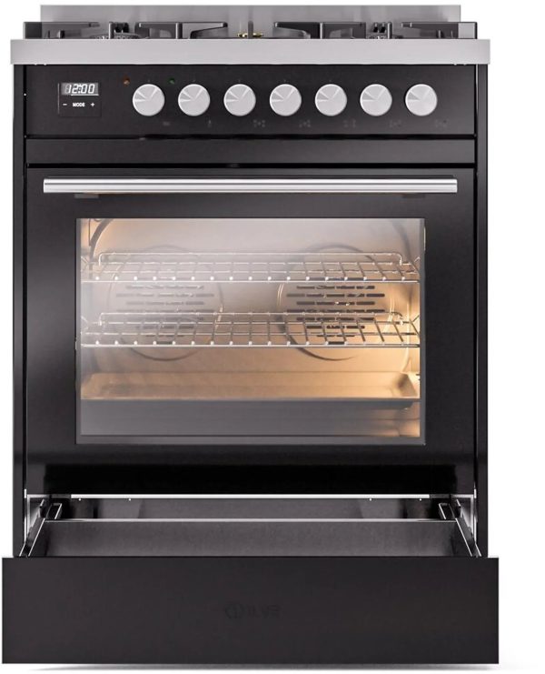 ILVE Professional Plus II 30-Inch Freestanding Dual Fuel Range with 5 Sealed Burner - UP30WMP - Image 14
