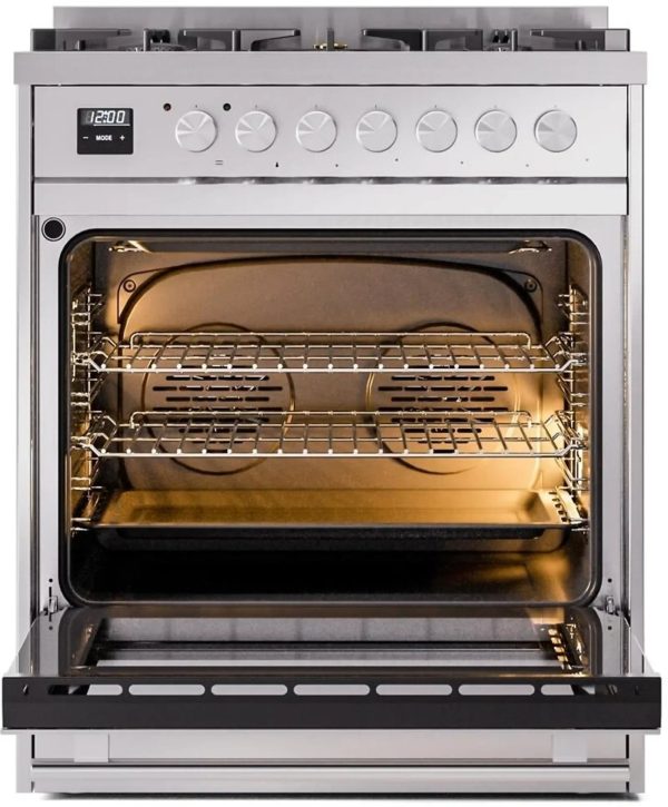 ILVE Professional Plus II 30-Inch Freestanding Dual Fuel Range with 5 Sealed Burner - UP30WMP - Image 8
