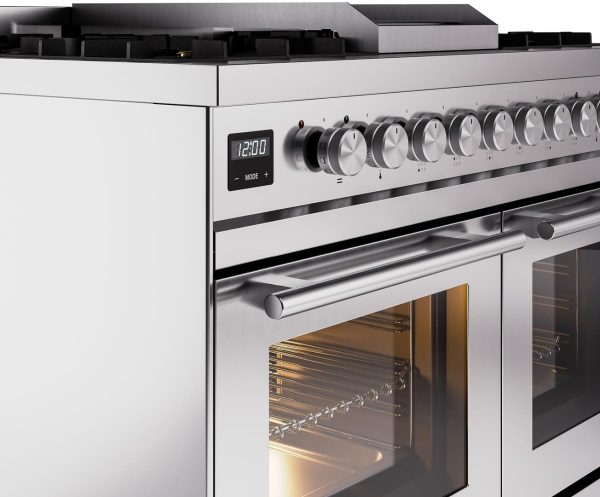 ILVE Professional Plus II 40-Inch Freestanding Dual Fuel Range with 6 Sealed Burner - UPD40FWMP - Image 11