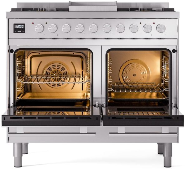 ILVE Professional Plus II 40-Inch Freestanding Dual Fuel Range with 6 Sealed Burner - UPD40FWMP - Image 7