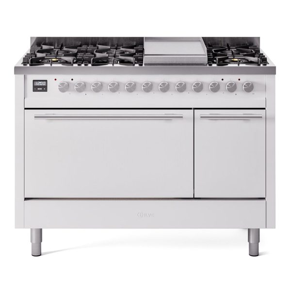 ILVE Professional Plus II 48" Dual Fuel Range 8 Sealed Burners with Solid Door - UP48FQMP - Image 7