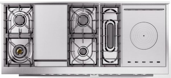 ILVE Professional Plus II 60 Inch Dual Fuel Freestanding Range in Stainless Steel with Trim - UP60FSWMP - Image 12