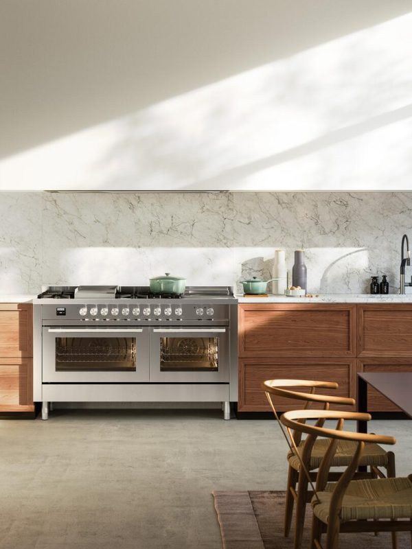 ILVE Professional Plus II 60 Inch Dual Fuel Freestanding Range in Stainless Steel with Trim - UP60FSWMP - Image 16