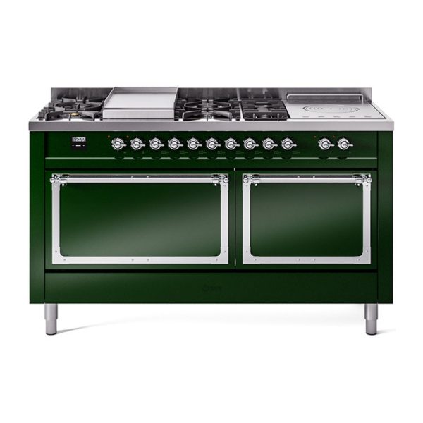 ILVE Nostalgie II Noblesse 60" Dual Fuel Freestanding Range with 7 Sealed Burners + Griddle + French Top with Solid Door - UN60FSQNMP - Image 19