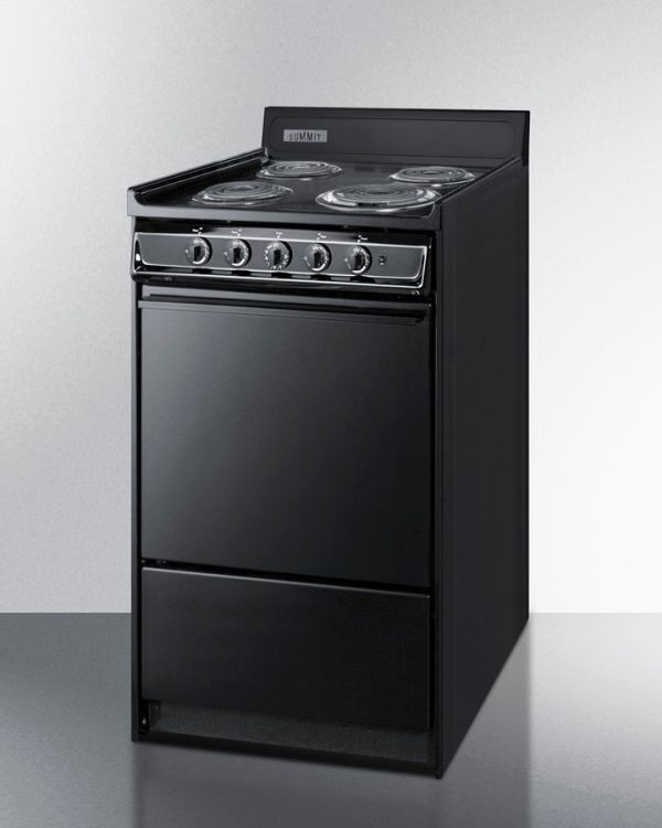 Summit 20" Wide Electric Coil Range - TEM110C - Image 3