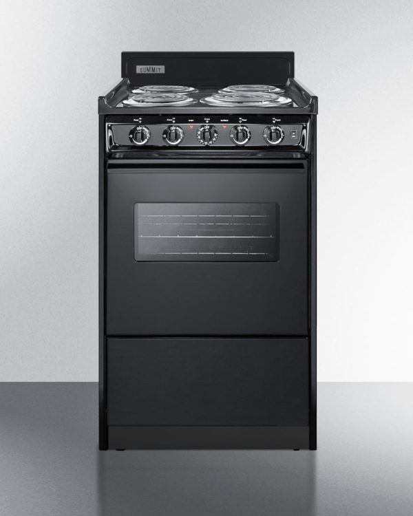 Summit 20" Wide Electric Coil Range - TEM110CW