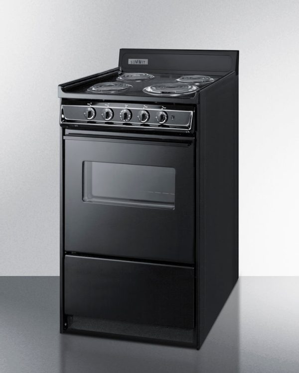 Summit 20" Wide Electric Coil Range - TEM110CW - Image 2