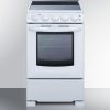 Summit 20" Wide Electric Smooth-Top Range in White - REX2051WRT