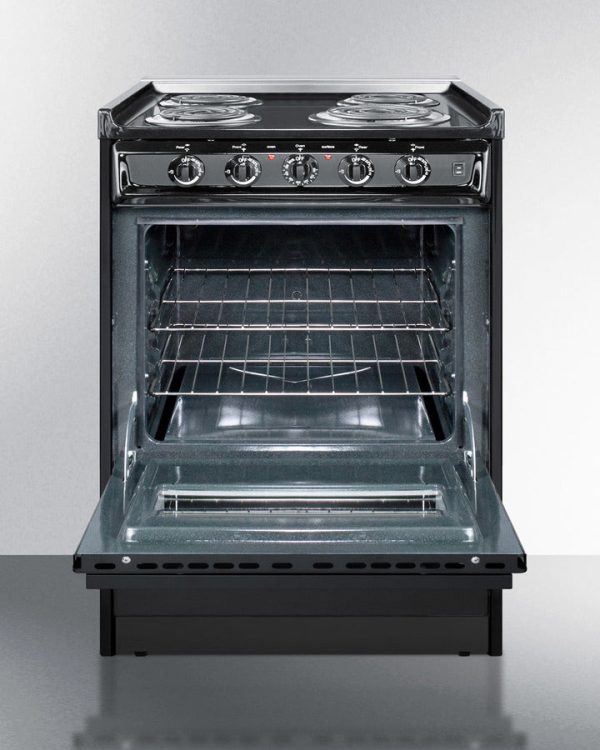 Summit 24" Wide Electric Coil Range - TEM610CRW - Image 2