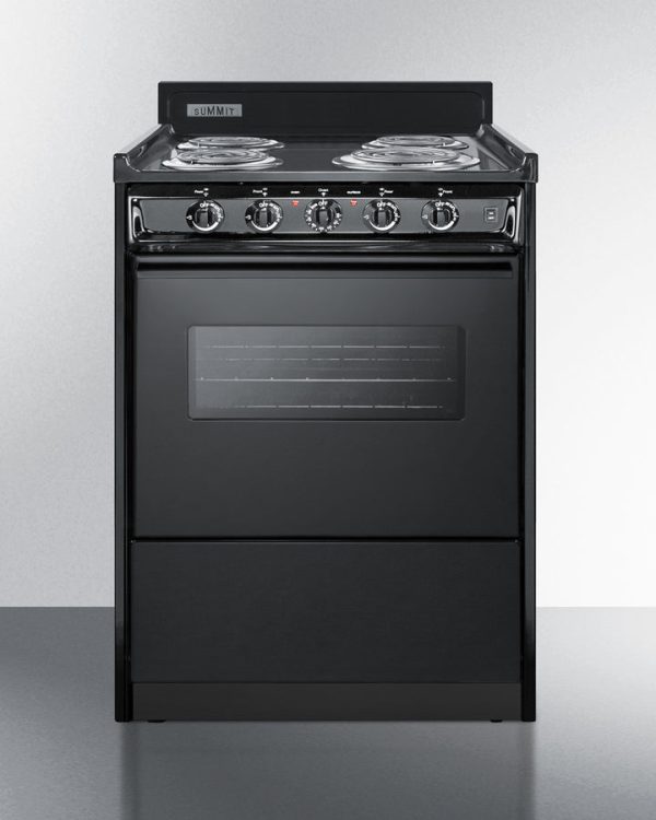 Summit 24" Wide Electric Coil Range - TEM610CW