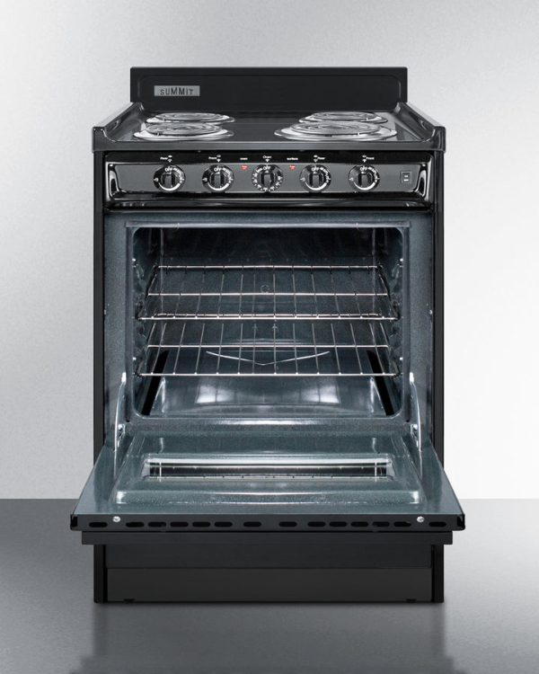 Summit 24" Wide Electric Coil Range - TEM610CW - Image 2