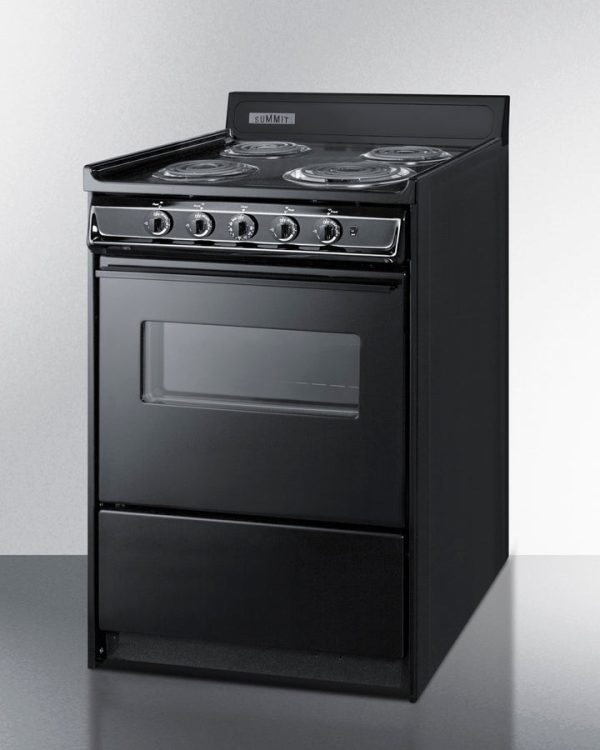 Summit 24" Wide Electric Coil Range - TEM610CW - Image 3