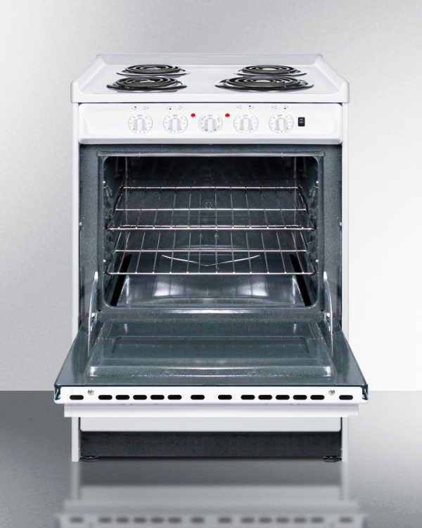 Summit 24" Wide Electric Coil Top Range - WEM610R - Image 3