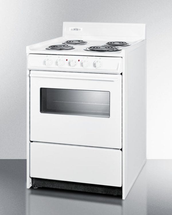 Summit 24" Wide Electric Coil Top Range - WEM610W - Image 2