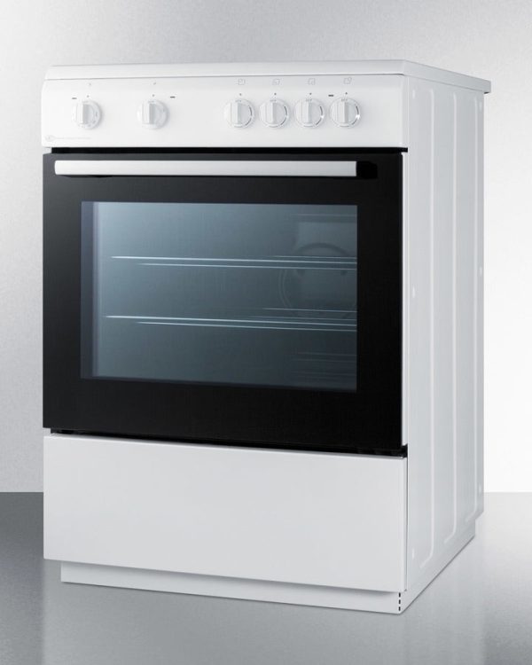 Summit 24" Wide Smooth Top Electric Range - CLRE24WH - Image 4