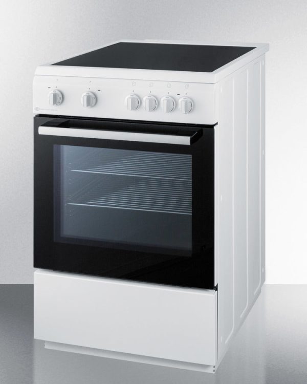 Summit 24" Wide Smooth Top Electric Range - CLRE24WH - Image 5