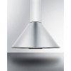 Summit 24" Wide Wall-Mounted Range Hood ADA Compliant in Stainless Steel - SEH6624CADA