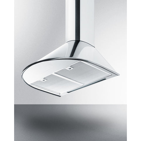 Summit 24" Wide Wall-Mounted Range Hood ADA Compliant in Stainless Steel