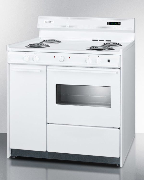 Summit 36" Wide Electric Coil Top Range - WEM430KW - Image 2
