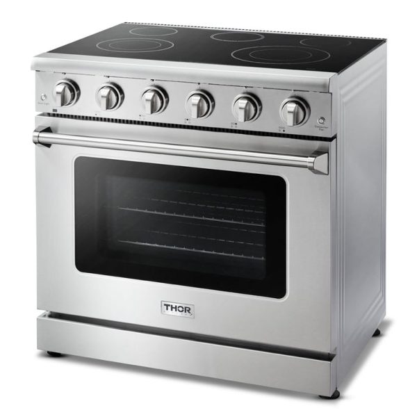 Thor Kitchen 36 in. Professional Electric Range in Stainless Steel - HRE3601 - Image 2