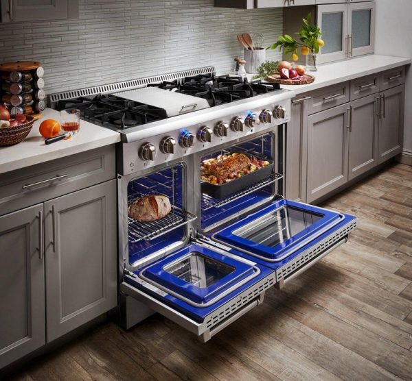 Thor Kitchen 48 in. Professional Gas Cooking Stove Range Stainless Steel - HRG4808U - Image 4