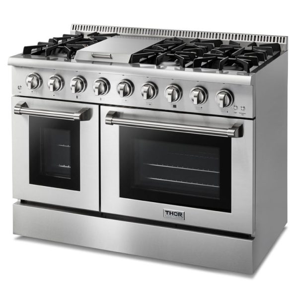 Thor Kitchen 48 in. Professional Gas Cooking Stove Range Stainless Steel - HRG4808U - Image 2