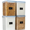 Vtopmart Extra Large Food Storage Containers 5.2L / 176oz,  4 Pieces