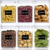 Airtight Food Storage Containers, Vtopmart 6 Pieces Small BPA Free Plastic Cereal Containers with Easy Lock Lids,for Kitchen Pantry Organization and Storage,Include 24 Labels