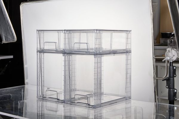 Vtopmart 4 Pack Large Stackable Plastic Storage Drawers, Acrylic Clear Bathroom Closet Undersink Organizer - Image 3